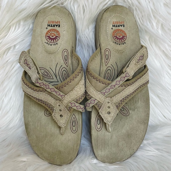 earth spirit black sandals